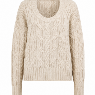 Cream Cable Knit Sweater
