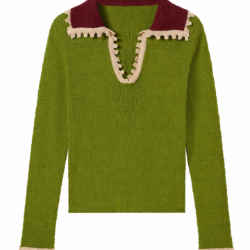 Olive Green Vintage Knit Pullover