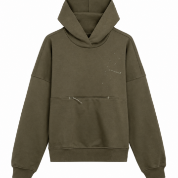 Olive Green Relaxed Oversized Hoodie